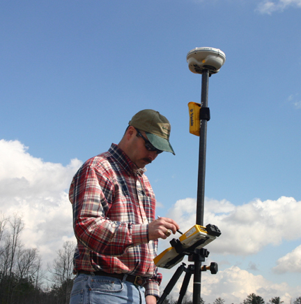 Jamey R. Coleman, LS, operates our "EGPS" unit from Trimble..