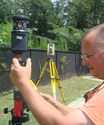 Scott Cherry with Trimble S6 Robotic Station